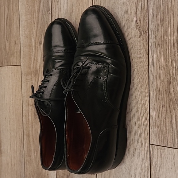 ALDEN 2161 Shell Cordovan Black Leather Sz 7.5 B/D Mens Cap‎ Toe Blucher Shoes main image 8